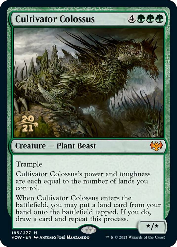 Cultivator Colossus 195 (Prerelease Cards)  - Foil | Good Games Adelaide SA