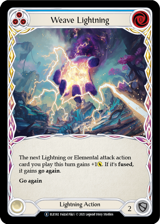 Weave Lightning (Blue) [U-ELE182] Unlimited Normal | Good Games Adelaide SA