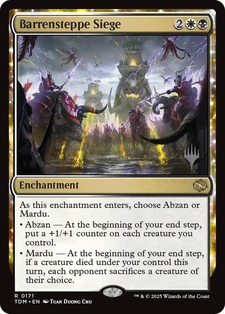 Barrensteppe Siege 171 (Promo Pack: Tarkir: Dragonstorm)  - Foil | Good Games Adelaide SA