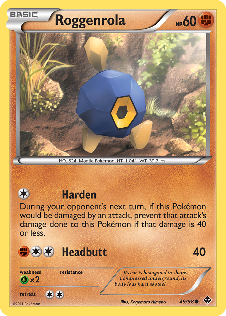 Roggenrola (49/98) [Black & White: Emerging Powers] | Good Games Adelaide SA