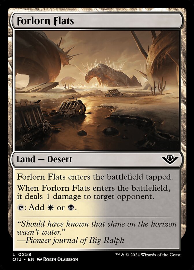 Forlorn Flats 258/286 (Outlaws of Thunder Junction)  - Foil | Good Games Adelaide SA