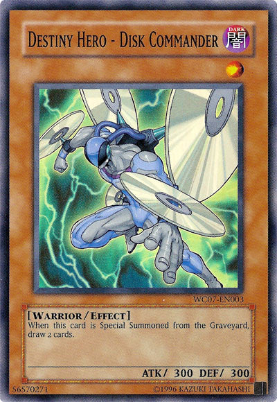 Destiny HERO - Disk Commander [WC07-EN003] Super Rare | Good Games Adelaide SA