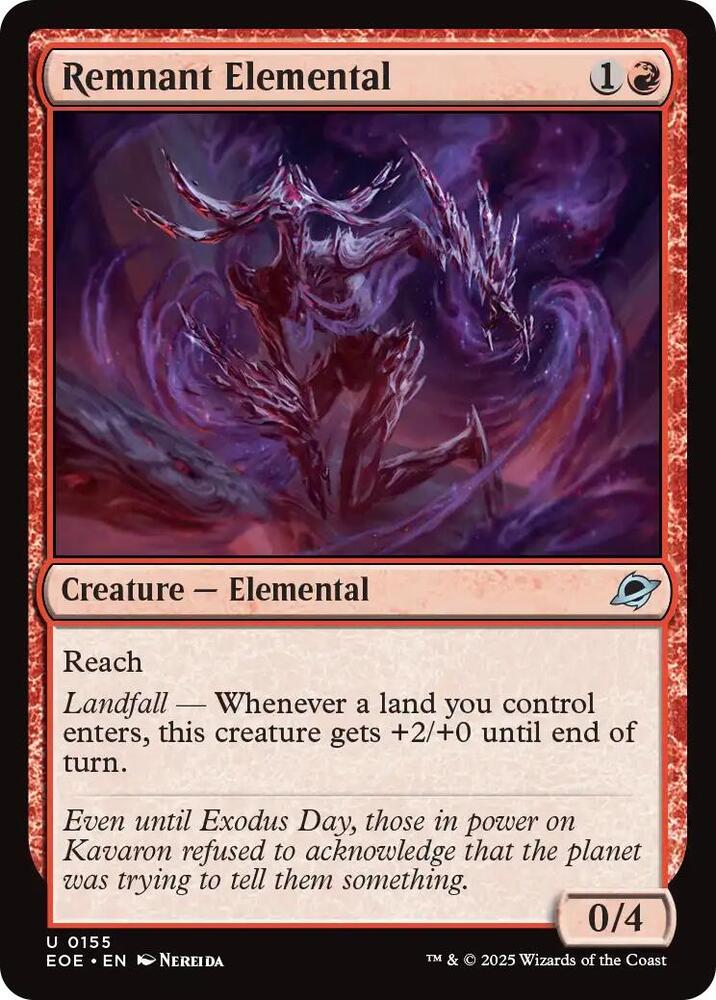 Remnant Elemental 155 (Edge of Eternities)  - Foil | Good Games Adelaide SA