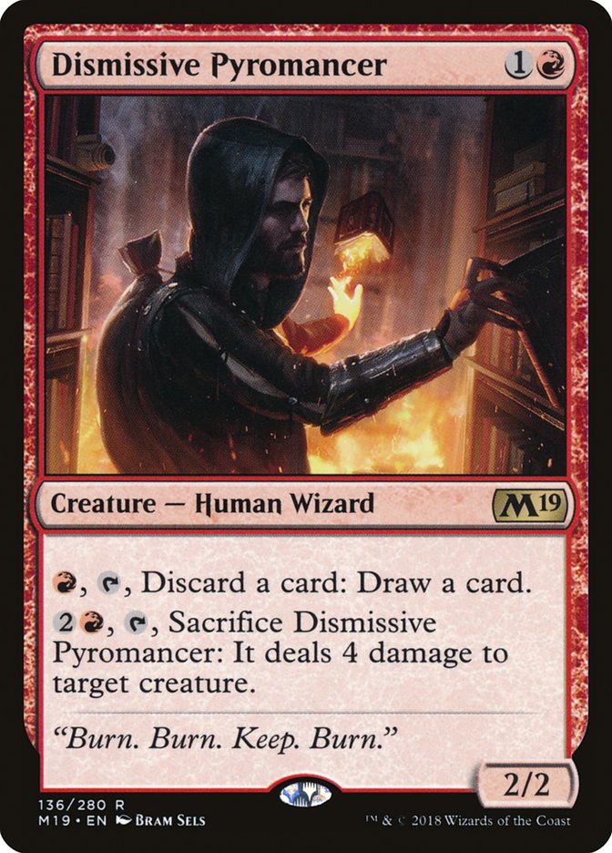 Dismissive Pyromancer 136 (Core Set 2019)  - Foil | Good Games Adelaide SA