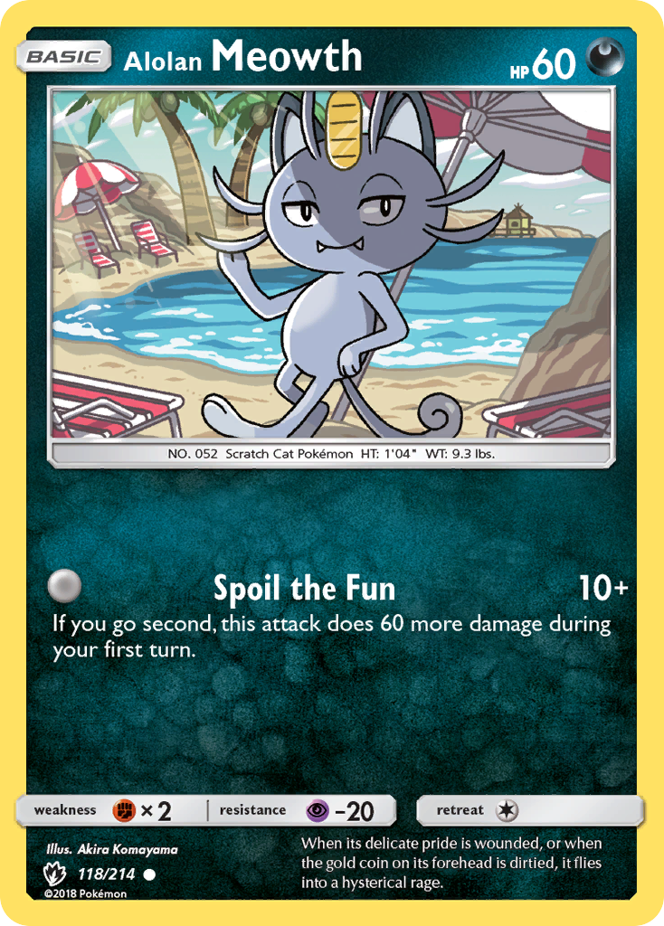 Alolan Meowth (118/214) [Sun & Moon: Lost Thunder] | Good Games Adelaide SA