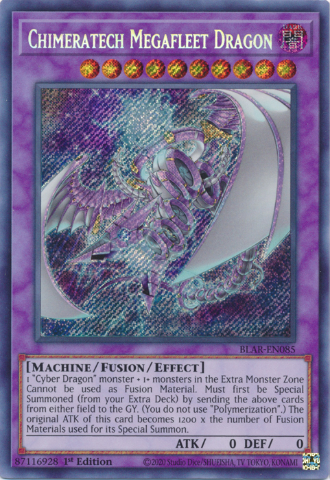 Chimeratech Megafleet Dragon [BLAR-EN085] Secret Rare | Good Games Adelaide SA