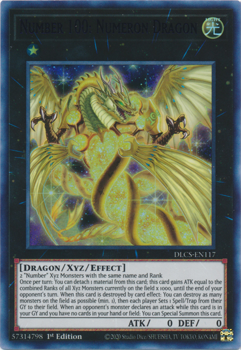 Number 100: Numeron Dragon (Purple) [DLCS-EN117] Ultra Rare | Good Games Adelaide SA