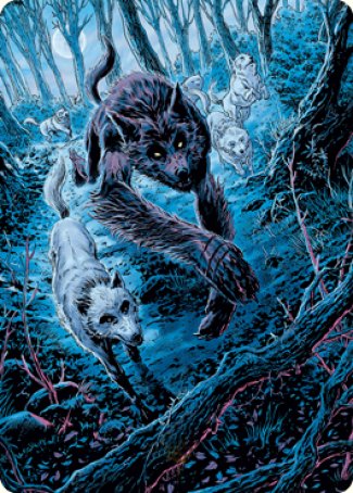 Untamed Pup Art Card [Innistrad: Midnight Hunt Art Series] | Good Games Adelaide SA