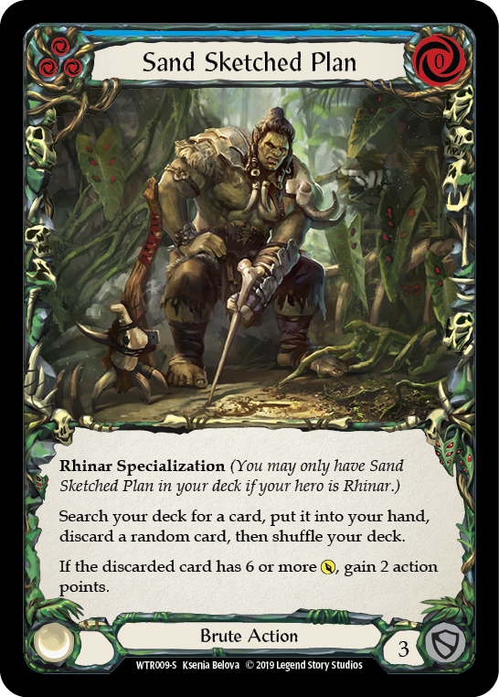 Sand Sketched Plan [WTR009-S] Alpha Print Normal | Good Games Adelaide SA