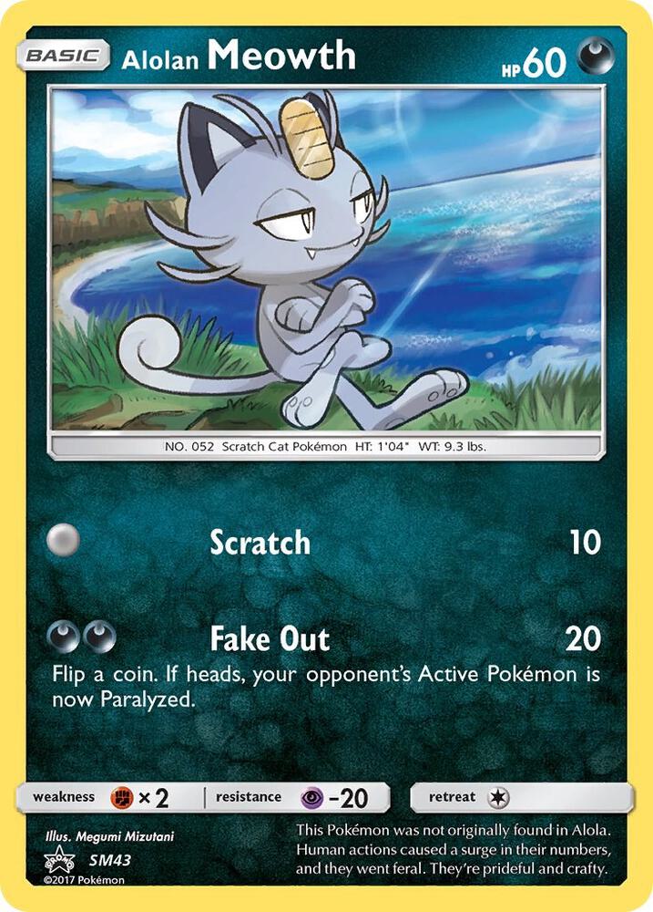 Alolan Meowth SM43 (SM Promos)  - Holofoil | Good Games Adelaide SA