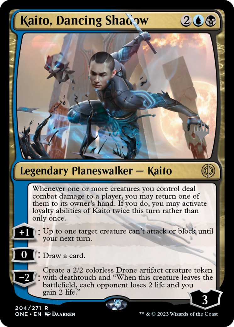 Kaito, Dancing Shadow (Promo Pack) [Phyrexia: All Will Be One Promos] | Good Games Adelaide SA