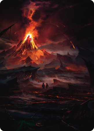 Valley of Gorgoroth Art Card [The Lord of the Rings: Tales of Middle-earth Art Series] | Good Games Adelaide SA