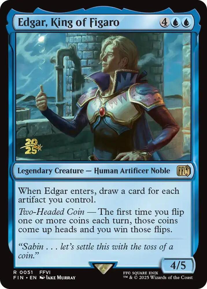 Edgar King of Figaro 51 (Prerelease Cards)  - Foil | Good Games Adelaide SA