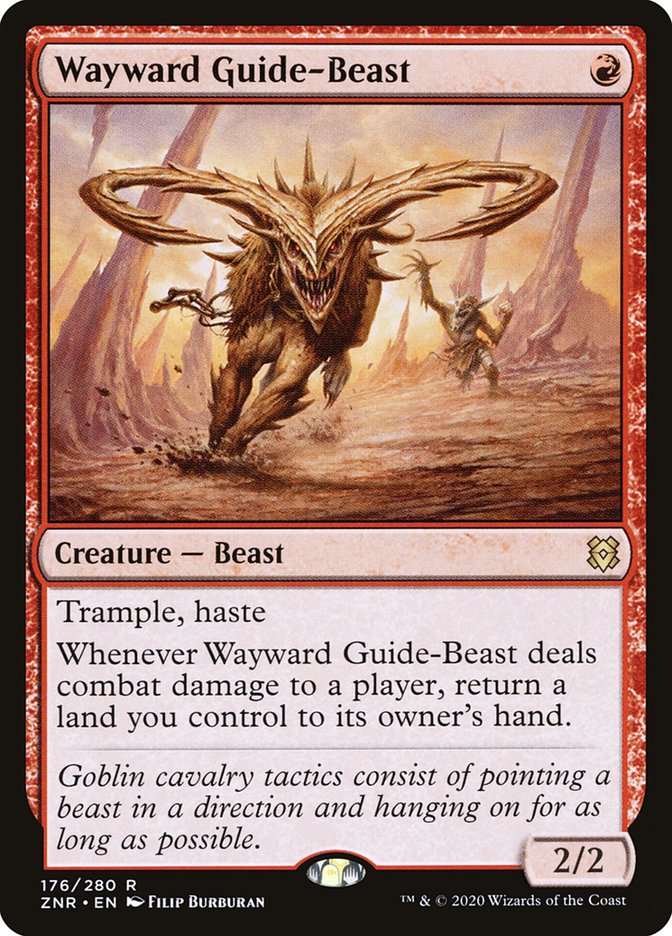 Wayward Guide-Beast 176 (Zendikar Rising)  | Good Games Adelaide SA