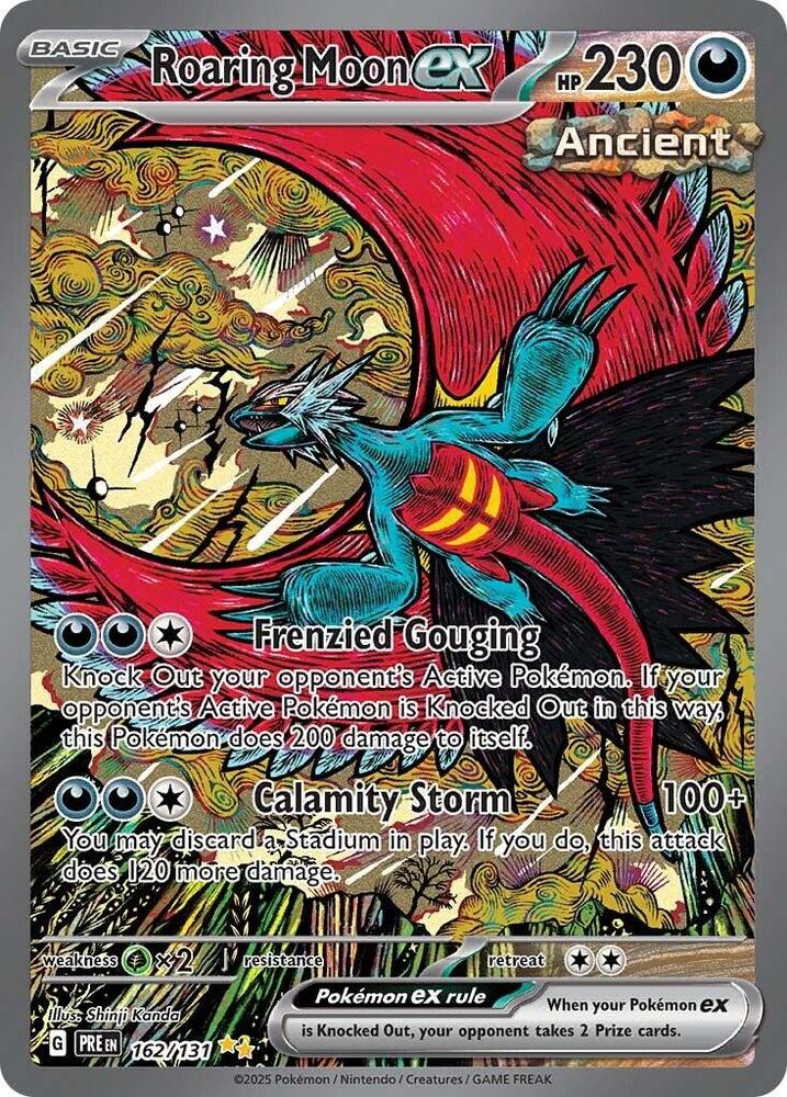 Roaring Moon ex (162/131) [Scarlet & Violet: Prismatic Evolutions] | Good Games Adelaide SA