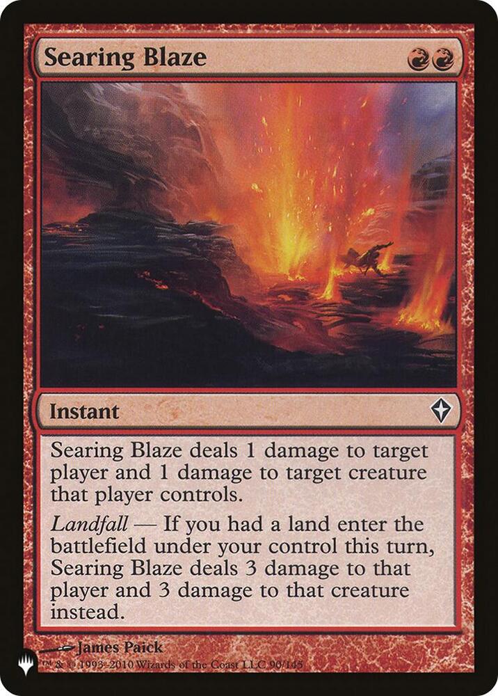 Searing Blaze 90/145 (The List Reprints)  | Good Games Adelaide SA