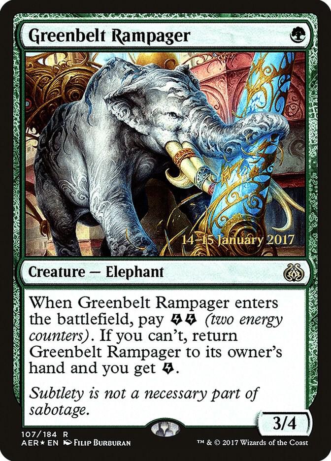 Greenbelt Rampager 107 (Prerelease Cards)  - Foil | Good Games Adelaide SA