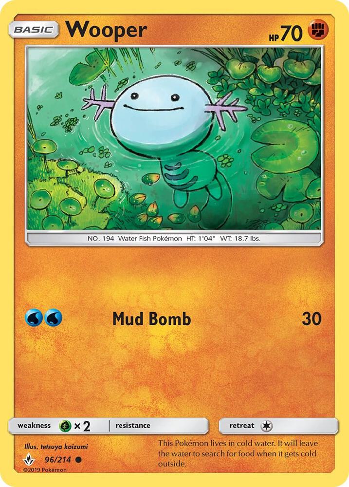 Wooper 96/214 (SM - Unbroken Bonds)  | Good Games Adelaide SA