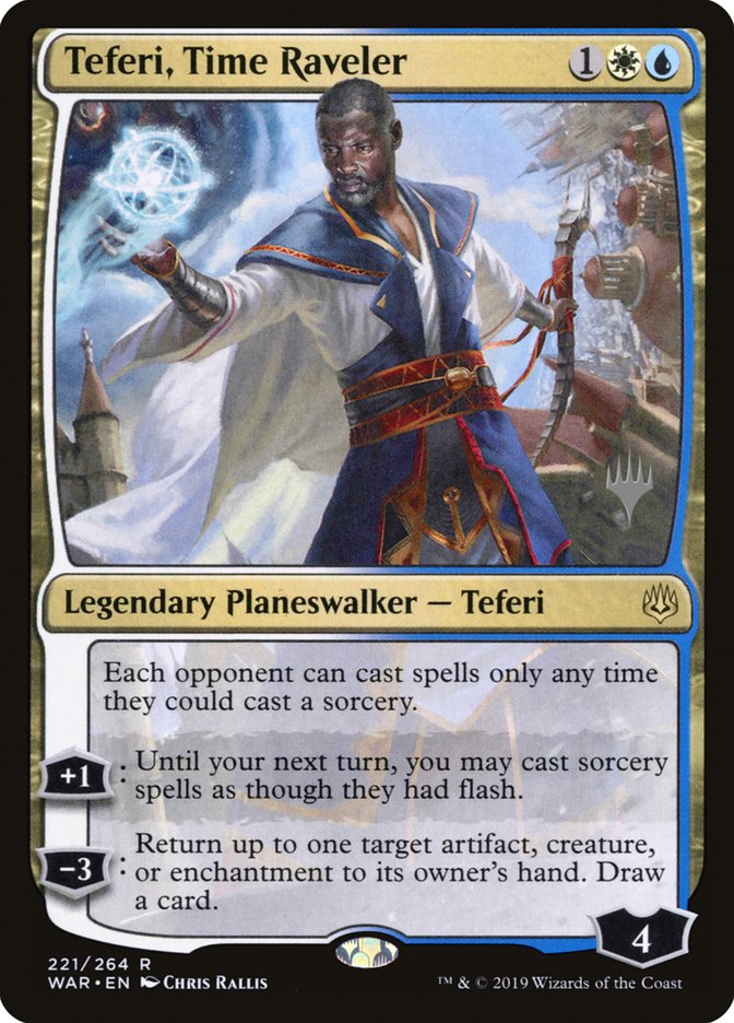 Teferi, Time Raveler [Promo Pack: Throne of Eldraine] | Good Games Adelaide SA