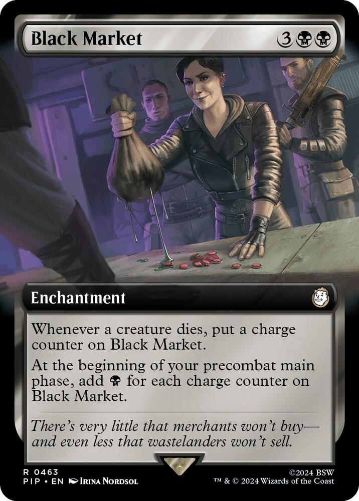 Black Market Extended Art 463 (Universes Beyond: Fallout)  | Good Games Adelaide SA