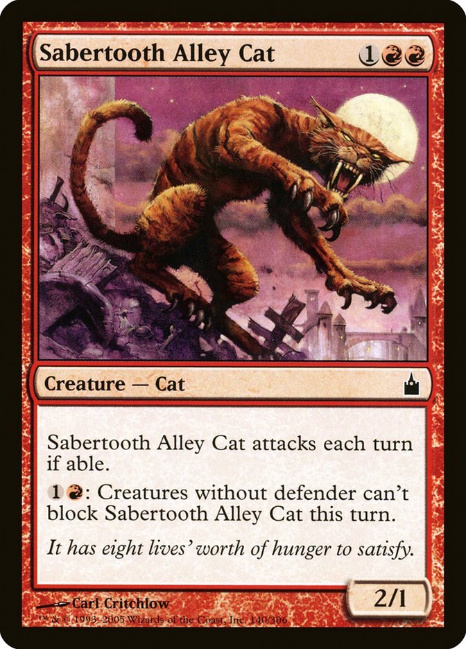 Sabertooth Alley Cat 140/306 (Ravnica: City of Guilds)  | Good Games Adelaide SA