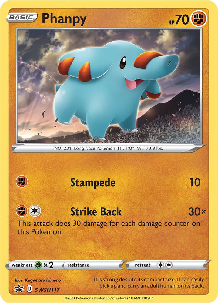 Phanpy SWSH117 (SWSH: Sword & Shield Promo Cards)  - Holofoil | Good Games Adelaide SA