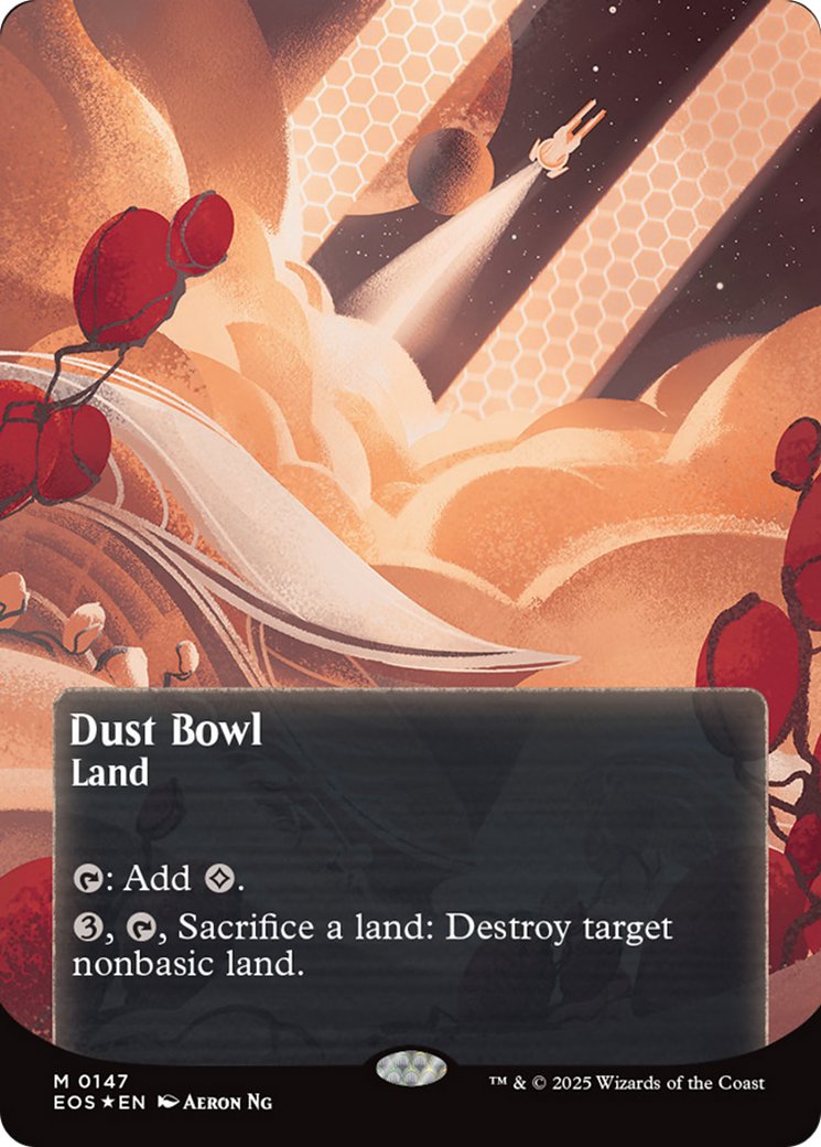 Dust Bowl (0057) (Borderless) (Galaxy Foil) [Edge of Eternities: Stellar Sights] | Good Games Adelaide SA