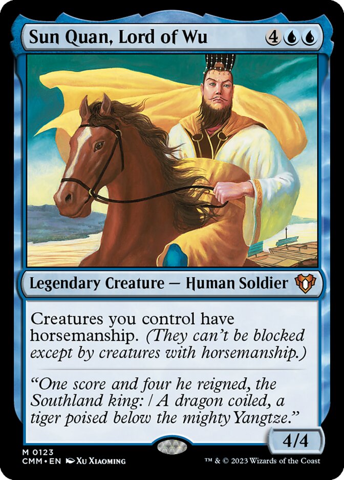 Sun Quan, Lord of Wu 123 (Commander Masters)  - Foil | Good Games Adelaide SA