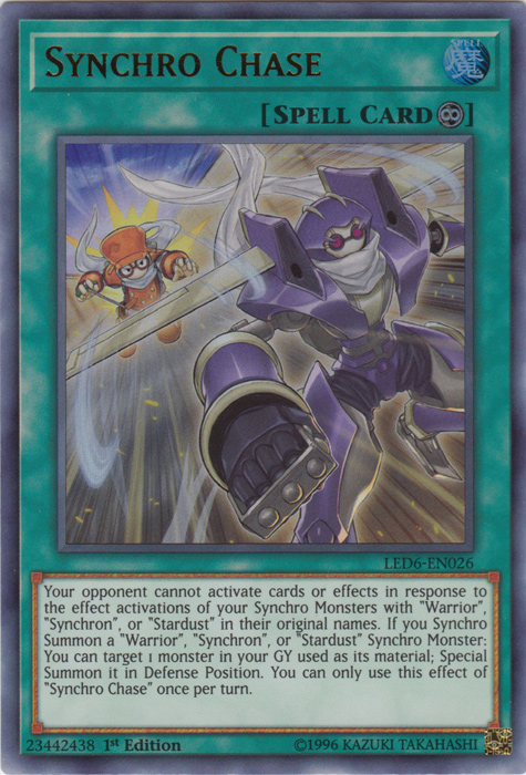 Synchro Chase [LED6-EN026] Ultra Rare | Good Games Adelaide SA