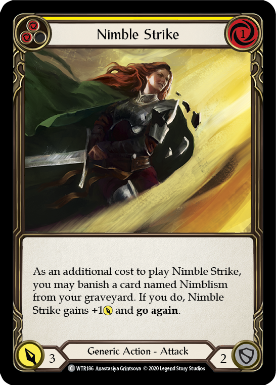 Nimble Strike (Yellow) [U-WTR186] Unlimited Rainbow Foil | Good Games Adelaide SA