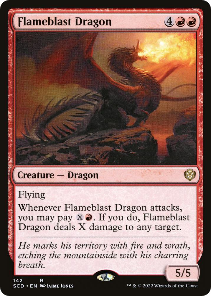 Flameblast Dragon 142 (Starter Commander Decks)  | Good Games Adelaide SA