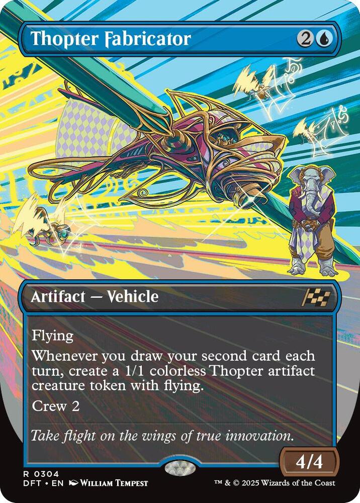 Thopter Fabricator Borderless 304 (Aetherdrift)  - Foil | Good Games Adelaide SA