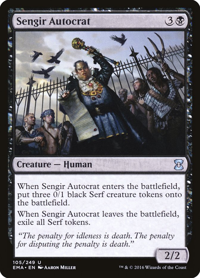 Sengir Autocrat 105 (Eternal Masters)  - Foil | Good Games Adelaide SA