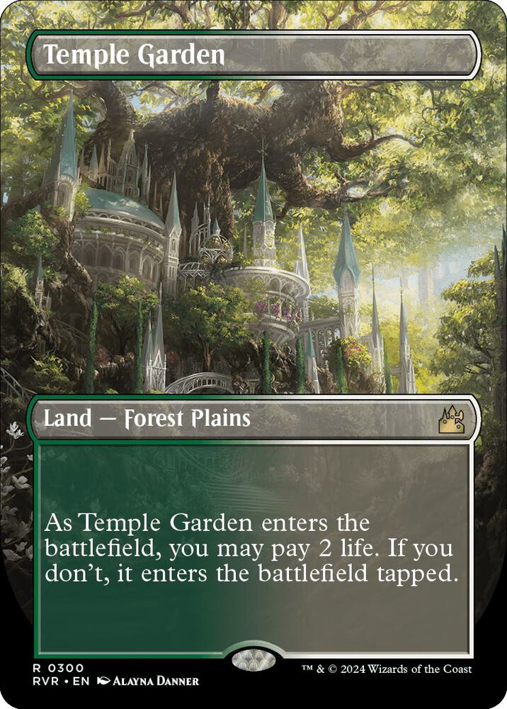 Temple Garden 300 (Ravnica Remastered)  - Foil | Good Games Adelaide SA