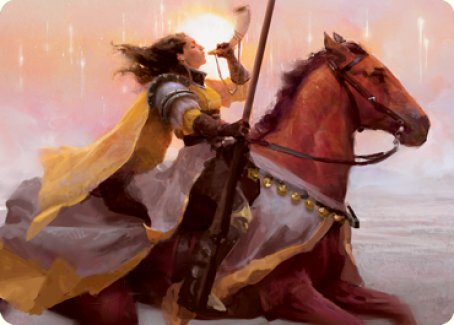 Sunrise Cavalier Art Card [Innistrad: Midnight Hunt Art Series] | Good Games Adelaide SA
