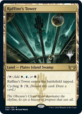 Raffines Tower 254 (Promo Pack: Streets of New Capenna)  - Foil | Good Games Adelaide SA
