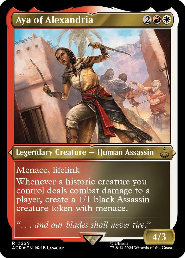 Aya of Alexandria 229 (Universes Beyond: Assassin's Creed)  - Foil | Good Games Adelaide SA
