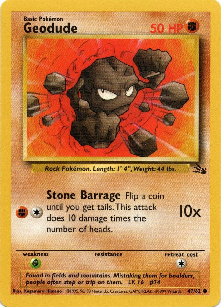 Geodude (47/62) [Fossil Unlimited] | Good Games Adelaide SA