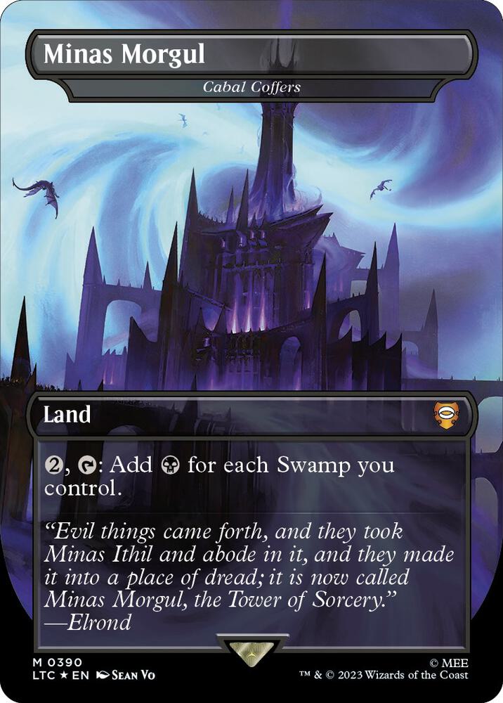Minas Morgul Cabal Coffers 390 (Commander: The Lord of the Rings: Tales of Middle-earth)  - Borderless Surge Foil | Good Games Adelaide SA