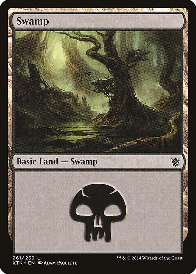 Swamp 261 (Khans of Tarkir)  - Foil | Good Games Adelaide SA
