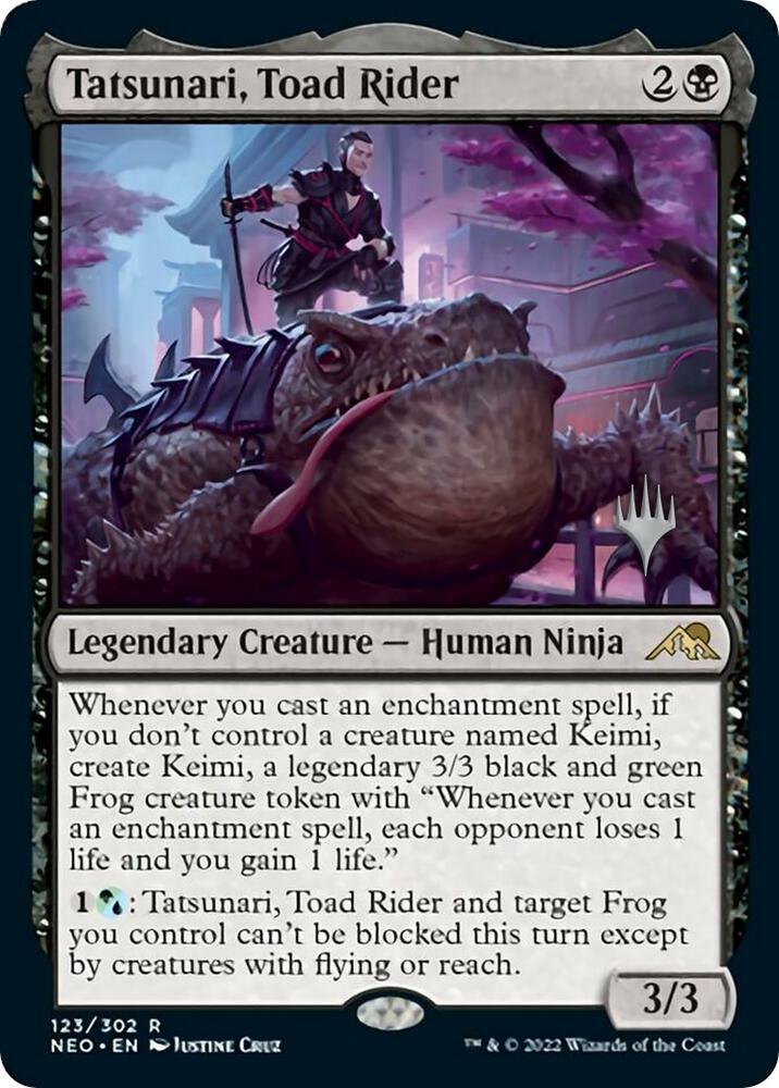 Tatsunari Toad Rider 123 (Promo Pack: Kamigawa: Neon Dynasty)  | Good Games Adelaide SA