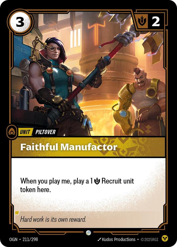 Faithful Manufactor 211/298 (Origins)  - Foil | Good Games Adelaide SA