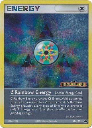Rainbow Energy (88/101)(Delta Species) (Stamped) [EX: Dragon Frontiers] | Good Games Adelaide SA