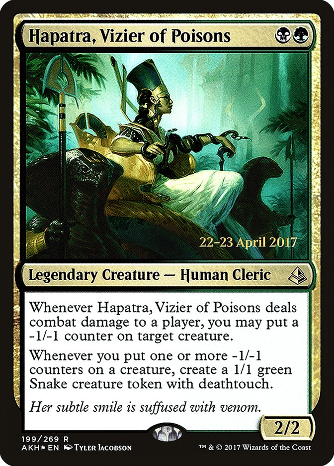 Hapatra, Vizier of Poisons [Amonkhet Promos] | Good Games Adelaide SA