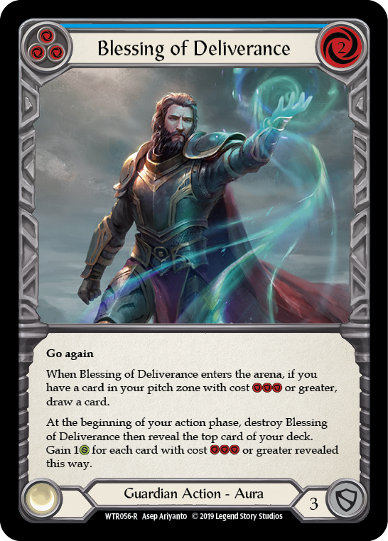 Blessing of Deliverance (Blue) [WTR056-R] Alpha Print Normal | Good Games Adelaide SA