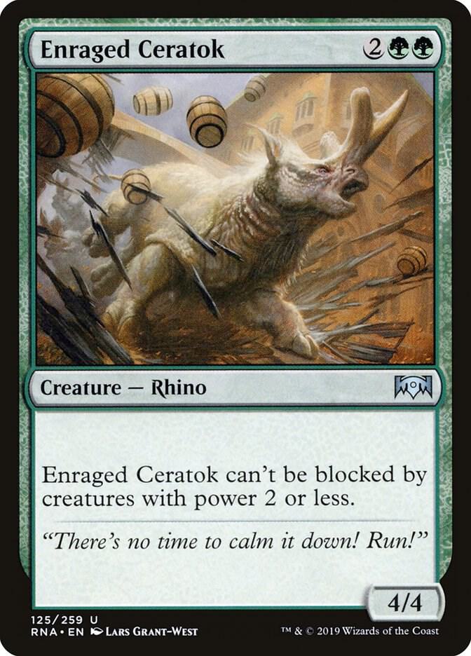 Enraged Ceratok 125 (Ravnica Allegiance)  | Good Games Adelaide SA