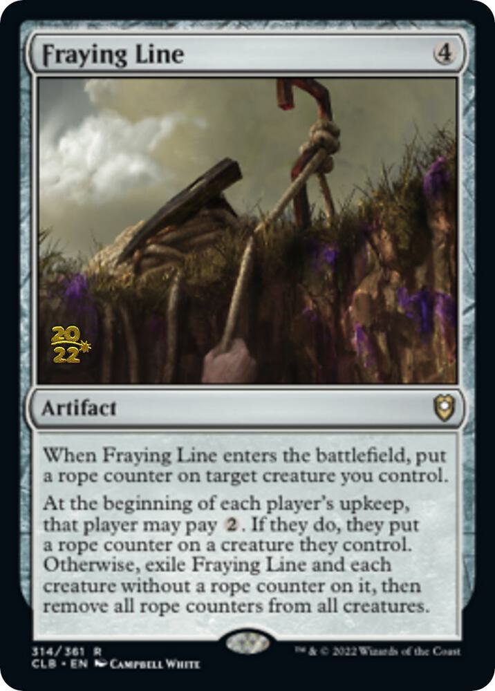 Fraying Line 314 (Prerelease Cards)  - Foil | Good Games Adelaide SA