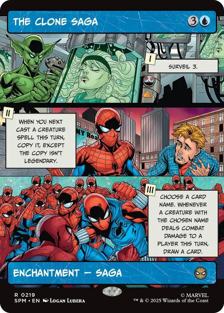 The Clone Saga Borderless 219 (Marvel's Spider-Man)  - Foil | Good Games Adelaide SA