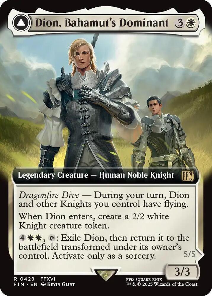 Dion Bahamuts Dominant Extended Art 428/309 (FINAL FANTASY)  - Extended Art Foil | Good Games Adelaide SA