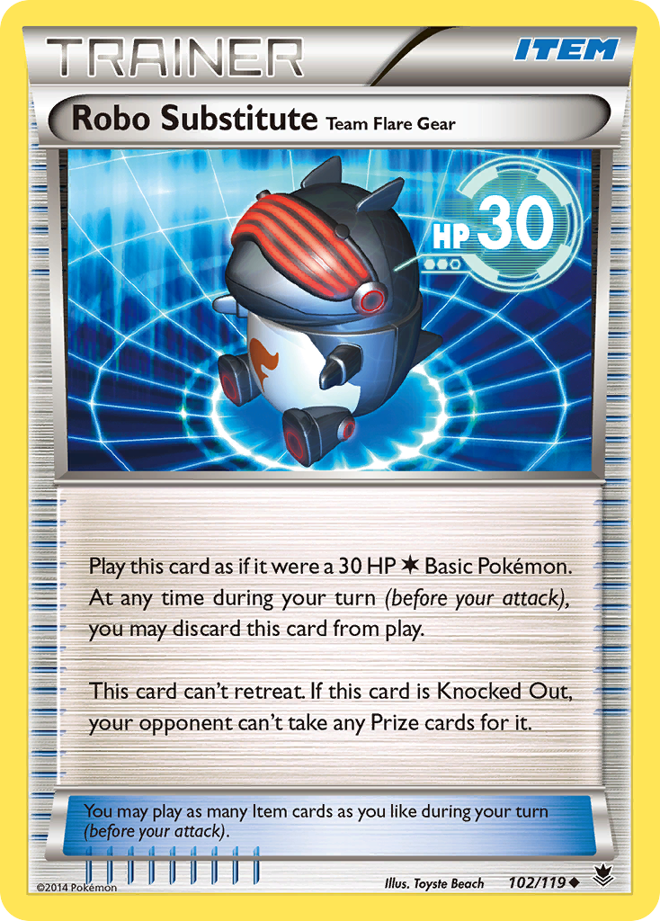 Robo Substitute Team Flare Gear (102/119) [XY: Phantom Forces] | Good Games Adelaide SA